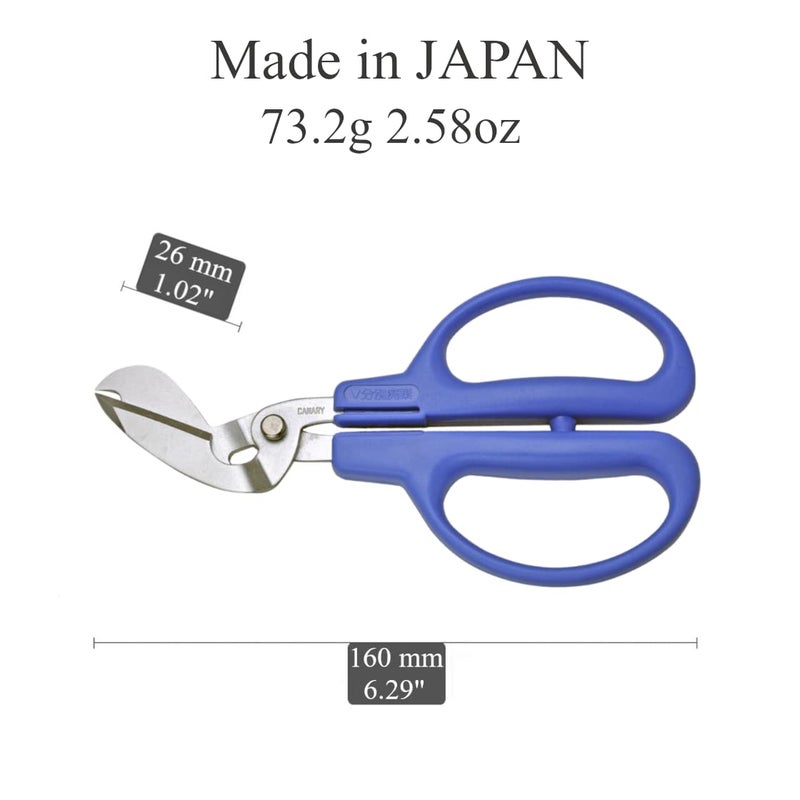 CANARY Plastic Bottle Scissors 6.3" Craft Scissors for Water bottle, Plastic Container, Made in JAPAN - Image 2